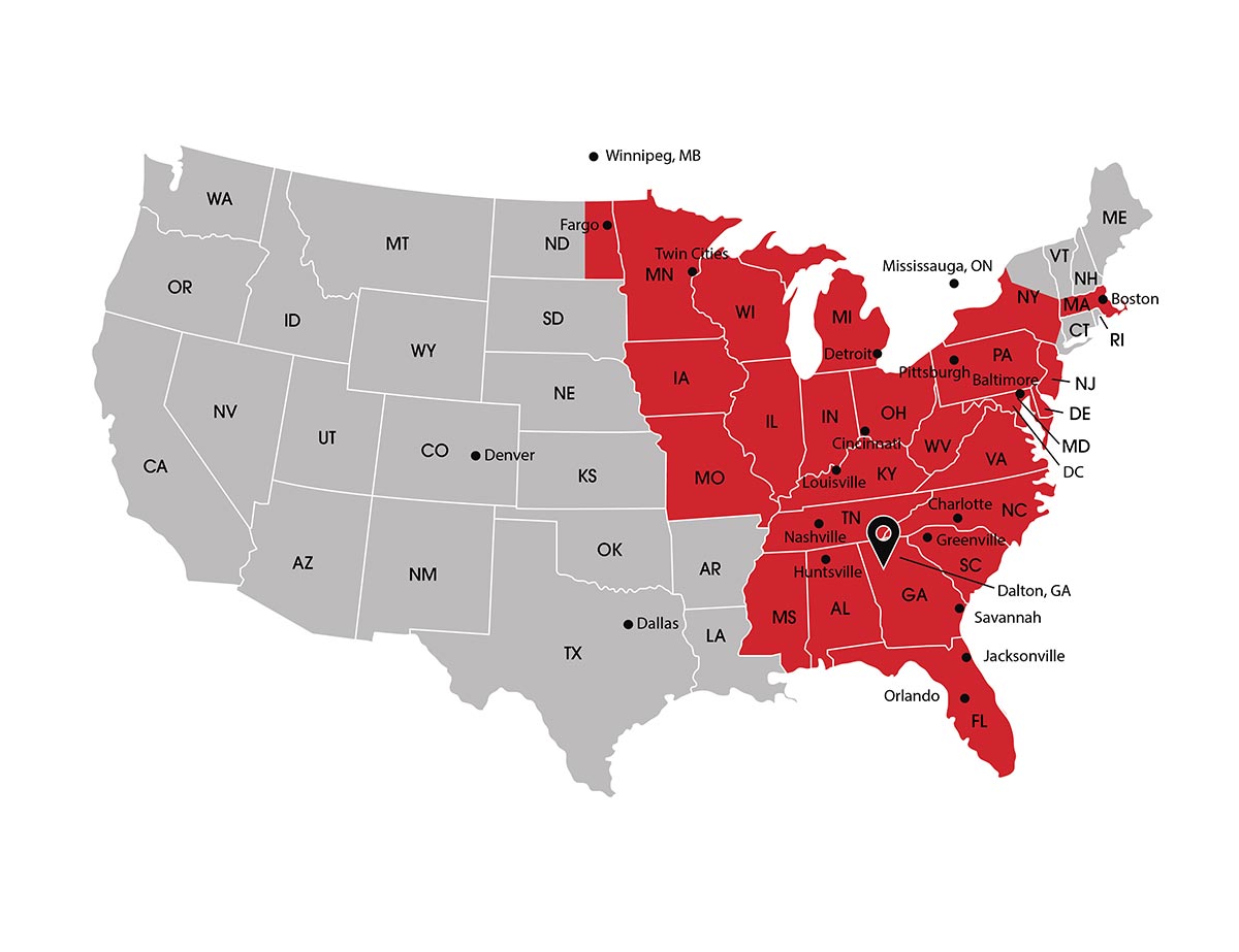 Rosedale Transport map